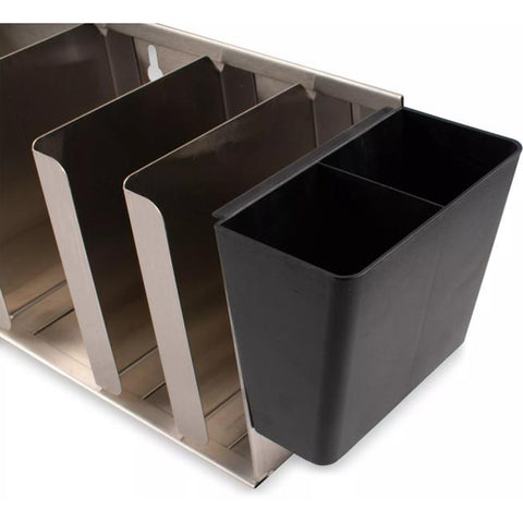 San Jamar L1022 Adjustable Lid Organizer 5 Stack - Stainless Steel
