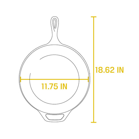 Lodge L10CF3 5 Qt. Pre-Seasoned Cast Iron Covered Deep Skillet