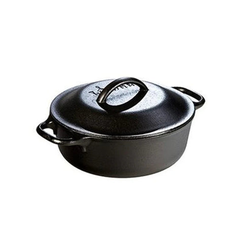 Lodge L10DOL3 Cast Iron 7 Qt Dutch Oven with Lid