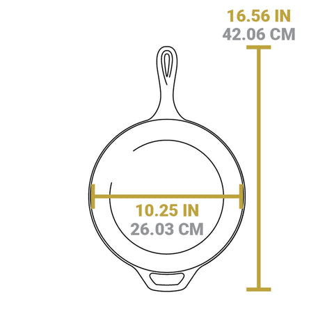 Lodge L10DSK3 12" Pre-Seasoned Cast Iron Deep Skillet