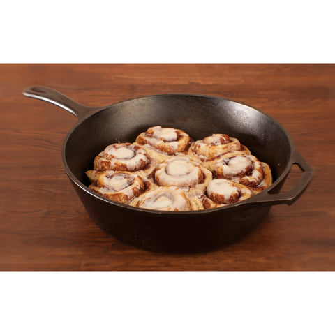 Lodge L10DSK3 12" Pre-Seasoned Cast Iron Deep Skillet