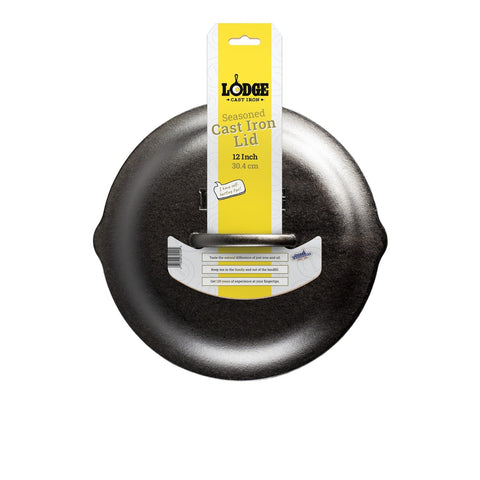 Lodge L10SC3 12" Pre-Seasoned Cast Iron Self-Basting Cover
