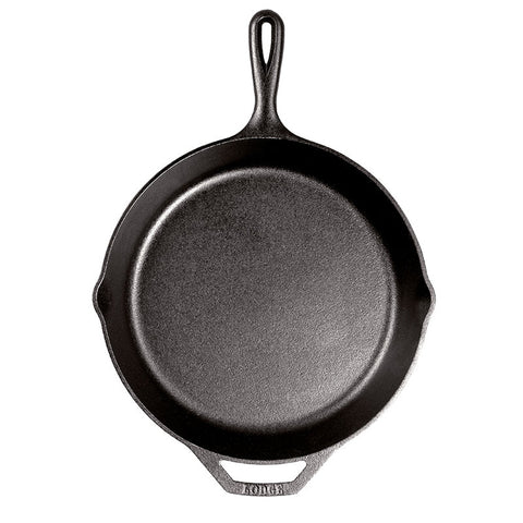 Lodge L10SK3BS 12-Inch Cast Iron Scouts Skillet with Boy Scout Fleur-de-Lis Design