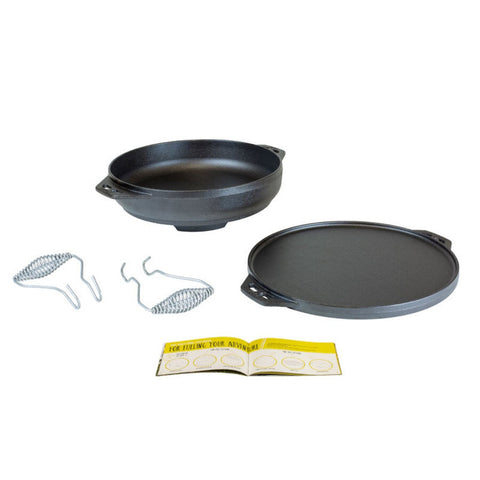 Lodge L14CIA 14 Inch Cast Iron Cook-It-All 5-Piece Set