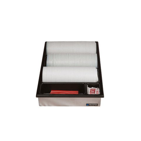 San Jamar L2100 Wide 4-Row Countertop Lid Organizer