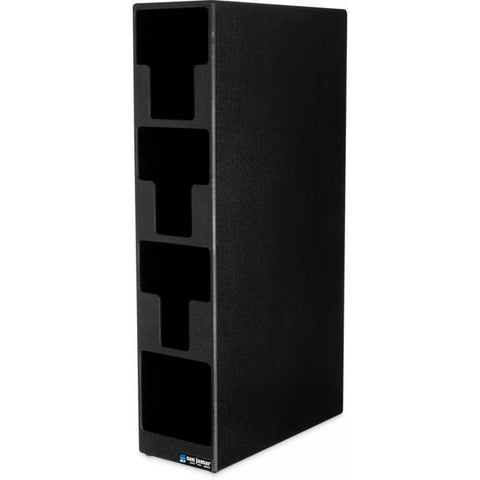 San Jamar L2203 EZ-Fit Lid and Straw Tower, 4-Slot, Black