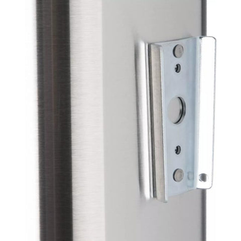 San Jamar L3400 Wall-Mount Single Lid Dispenser, 12-24 oz., Stainless Steel