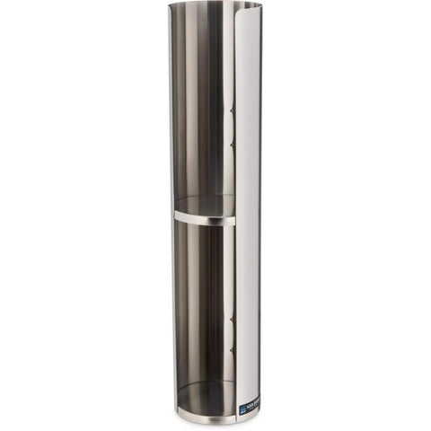 San Jamar L3502 Wall-Mount Double Lid Dispenser - 24-46 oz., Stainless Steel, Silver