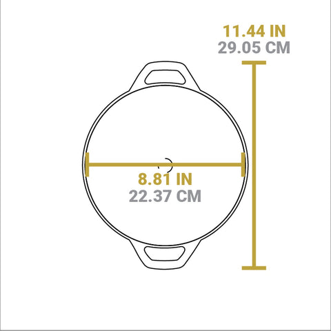 Lodge L9MW 9" Cast Iron Mini Wok