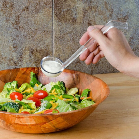 Cambro LD105135 Camwear 1 oz. Clear Polycarbonate Salad Dressing Ladle