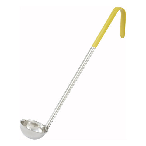 Winco LDC-1 One-Piece Stainless Steel Color-Coded Ladle, 1 oz
