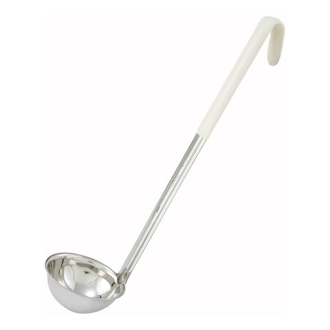 Winco LDC-3 One-Piece Stainless Steel Color-Coded Ladle, 3 oz