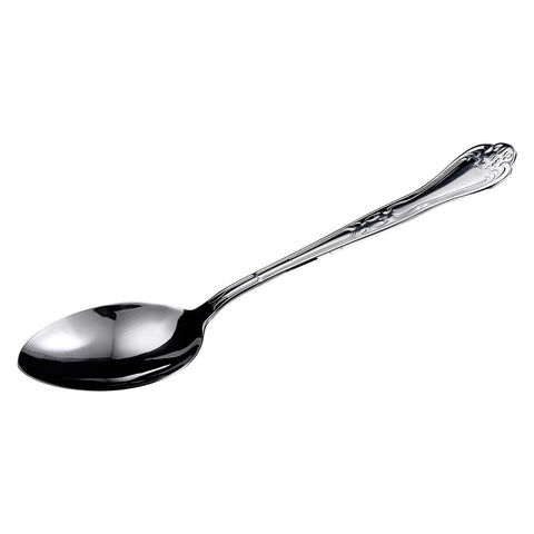 Winco LE-11 11" Elegance Collection Stainless Steel Solid Serving Spoon