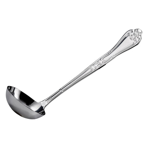 Winco LE-2 2 oz Elegance Stainless Steel Gravy Ladle, 9"