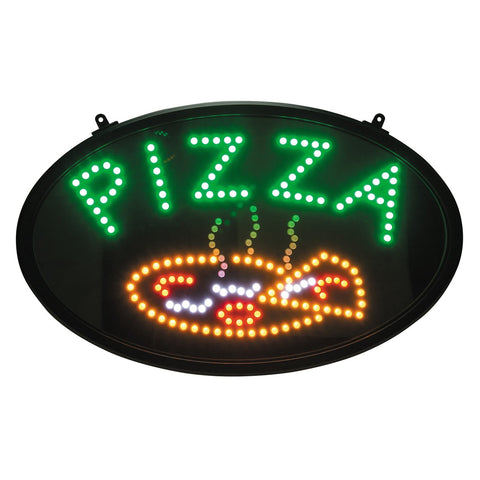 Winco LED-11 LED Pizza Sign, 3 Flashing Patterns with Dust Cover