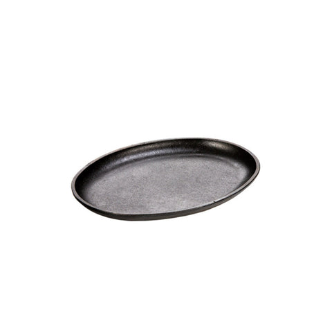 Lodge Manufacturing LJOSH3 Jumbo Oval Cast Iron Serving Griddle, 13 x 10 inch