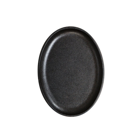Lodge Manufacturing LJOSH3 Jumbo Oval Cast Iron Serving Griddle, 13 x 10 inch