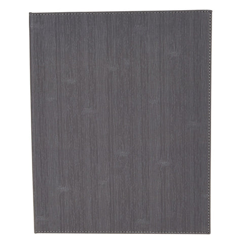 Winco LMF-814GY Four-View Leatherette Menu Cover, Gray, 8-1/2" x 14"