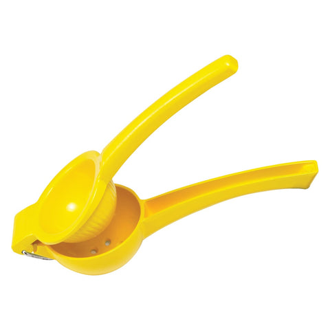 Winco LS-9Y 8-3/4" Handheld Lemon Squeezer, Aluminum, Yellow