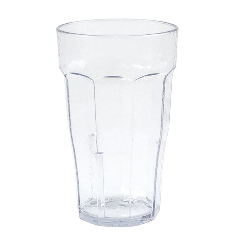 Cambro LT12152 Laguna 12 oz Clear Hammered SAN Plastic Tumbler