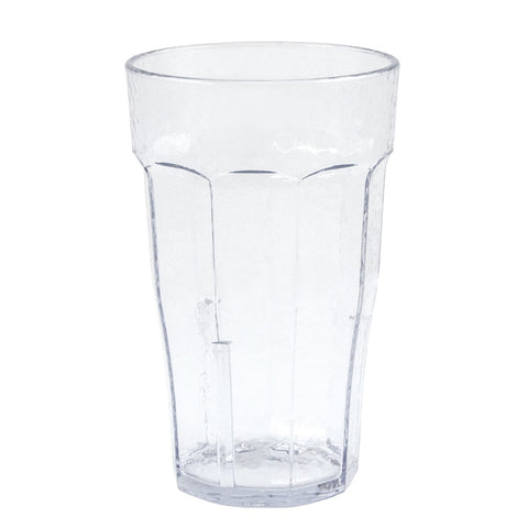 Cambro LT12152 Laguna 12 oz Clear Hammered SAN Plastic Tumbler