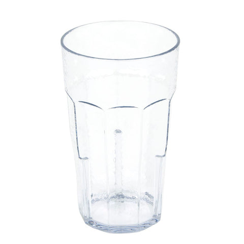 Cambro LT22152 Laguna 22 oz. Clear Hammered SAN Plastic Tumbler