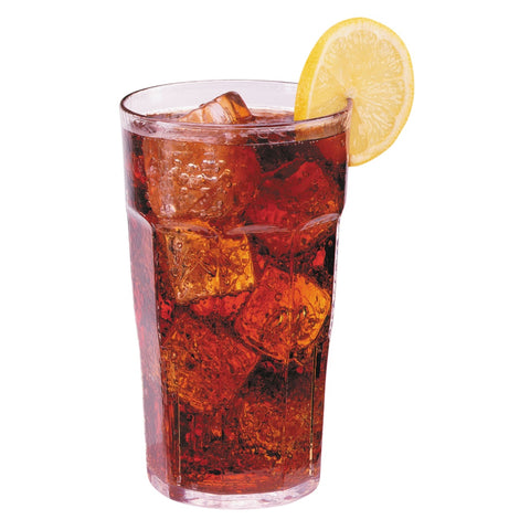 Cambro LT22152 Laguna 22 oz. Clear Hammered SAN Plastic Tumbler