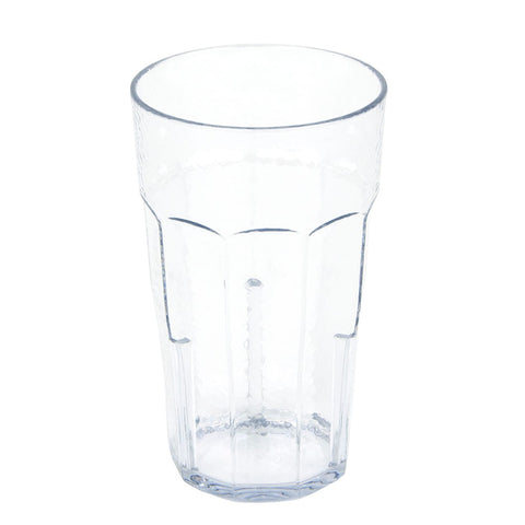 Cambro LT22152 Laguna 22 oz. Clear Hammered SAN Plastic Tumbler
