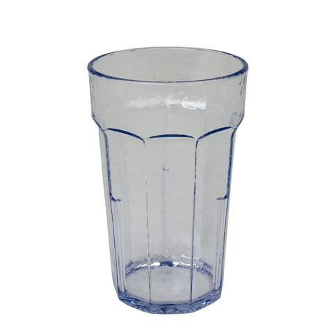 Cambro LT8152 8 oz Clear Hammered SAN Plastic Tumbler