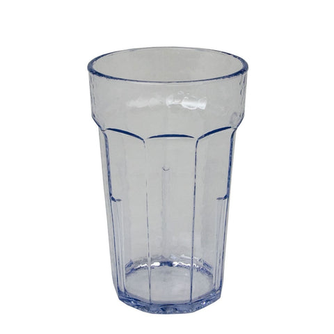 Cambro LT8152 8 oz Clear Hammered SAN Plastic Tumbler