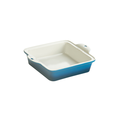 STW9R13 Lodge 9-1/2" x 2-1/4" White Stoneware Baking Dish/Pie Pan