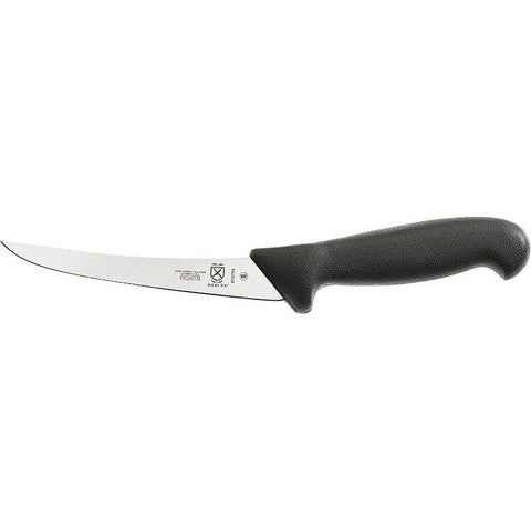 Mercer Culinary M13704 BPX 5.9 in. Semi-Flexible Curved Boning Knife with Black Glass-Reinforced Nylon Handle