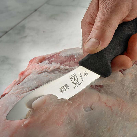 Mercer Culinary M13722 BPX 5-Inch Lamb Skinning Knife with Black Glass-Reinforced Nylon Handle
