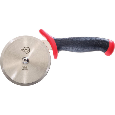 Mercer Culinary M18604RD Millennia 4" High Carbon Steel Pizza Cutter with Red Handle
