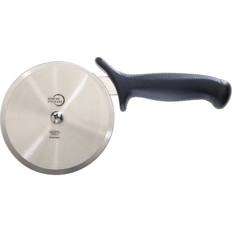 Mercer Culinary M18615BK Millennia 5" High Carbon Steel Pizza Cutter with Black Handle