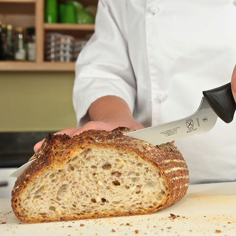 Mercer Culinary M22408 Millennia 8 Inch Offset Wavy Edge Bread Knife
