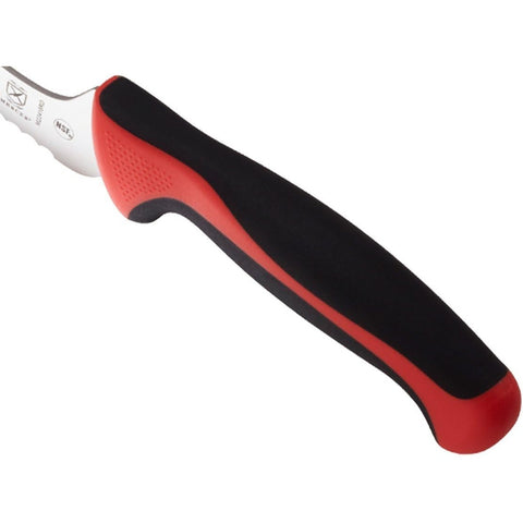 Mercer Culinary M22418RD Millennia Colors 8" Offset Serrated Bread Knife with Red Handle