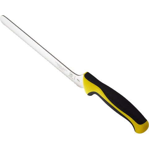 Mercer Culinary M22418YL Millennia Colors 8 Inch Offset Serrated Bread Knife with Yellow Handle