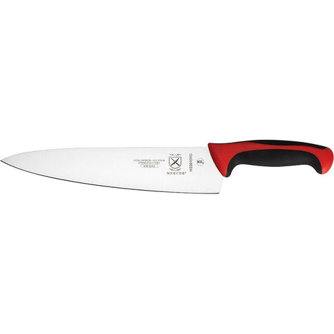 Mercer Culinary M22610RD Millennia Colors 10 Inch Chef Knife with Red Handle