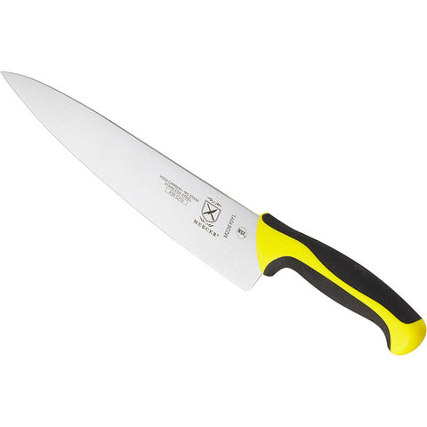 Mercer Culinary M22610YL Millennia Colors 10" Chef's Knife with Yellow Handle