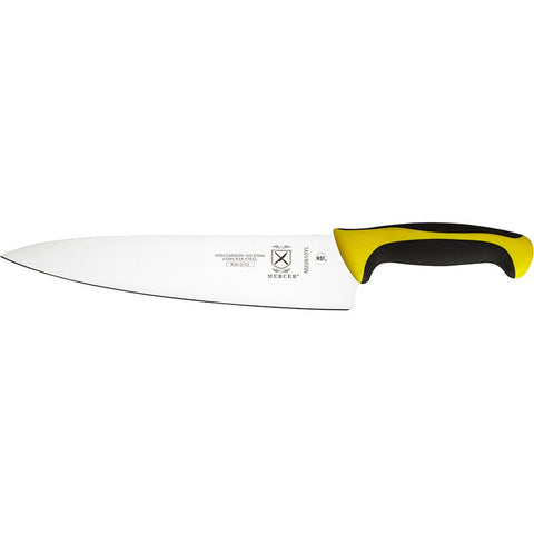 Mercer Culinary M22610YL Millennia Colors 10" Chef's Knife with Yellow Handle