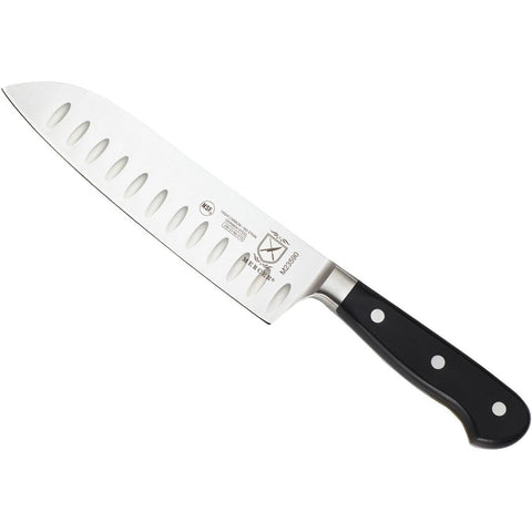 Mercer Culinary M23590 Renaissance 7-Inch Forged Santoku Knife with Granton Edge
