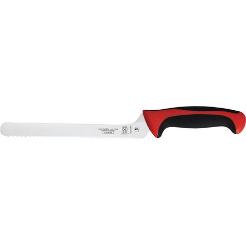 Mercer Culinary M23890RD Millennia Colors 9" Offset Serrated Edge Bread/Sandwich Knife with Red Handle