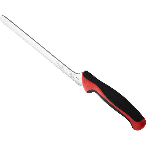 Mercer Culinary M23890RD Millennia Colors 9" Offset Serrated Edge Bread/Sandwich Knife with Red Handle