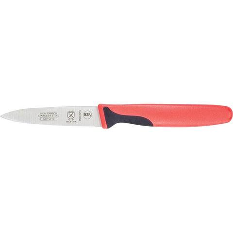 Mercer Culinary M23930RD Millennia 3 Inch Slim Paring Knife with Red Handle