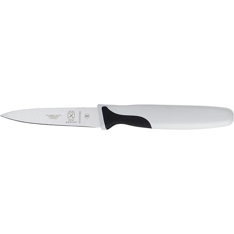 Mercer Culinary M23930WBH Millennia 3 Inch Slim Paring Knife with White Handle