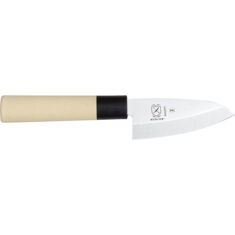 Mercer Culinary M24204PL 4 Inch Deba Utility Knife with Santoprene Handle