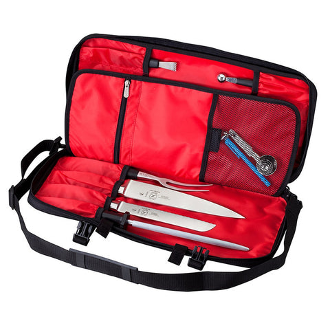 Mercer Culinary M30512M Single Zip Knife Case, 12 Pockets, Black