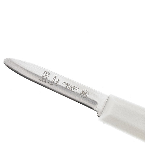 Mercer Culinary M33026A 3.25 Inch Clam Knife with White Polypropylene Handle