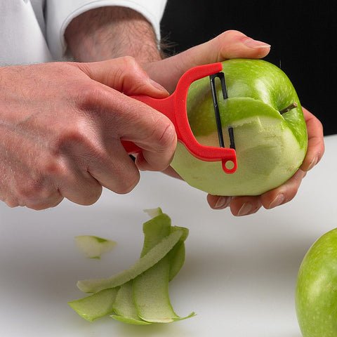 Mercer Culinary M33071RDB 4-Inch Red Handle Y Peeler